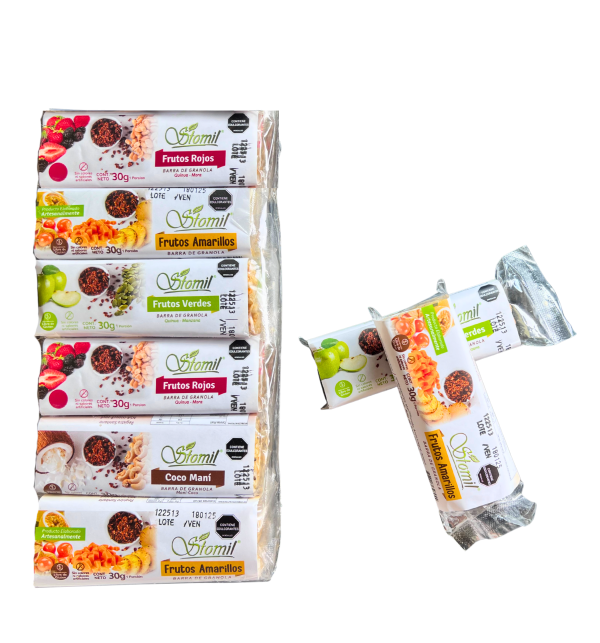 BARRAS GRANOLA - PAQUETE X12