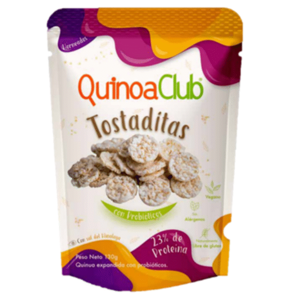 TOSTADITAS CON QUINUA Y PROBIOTICOS